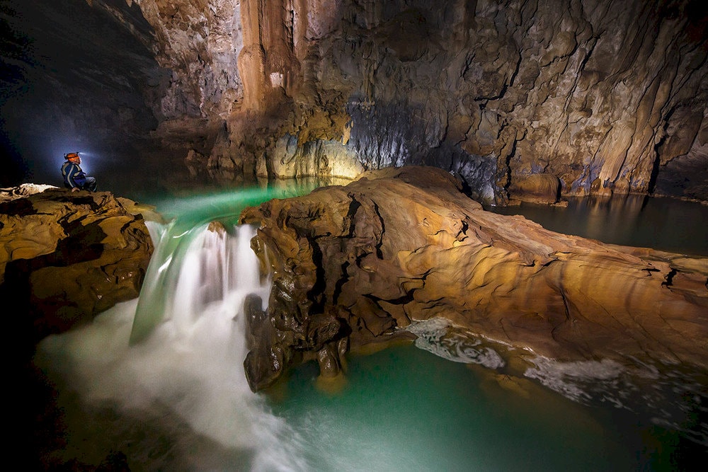 The Tu Lan cave tours are exclusively organized by Oxalis